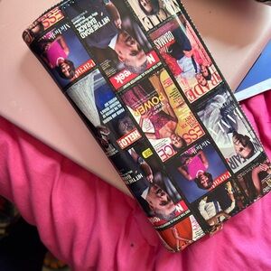 Obama and Michelle Obama  Multicolor Magazine Print Wallet